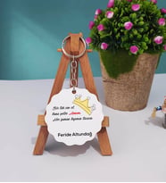 Anneler Günü Hediyesi Anneye Hediye - 17 - Ahşap Anahtarlık