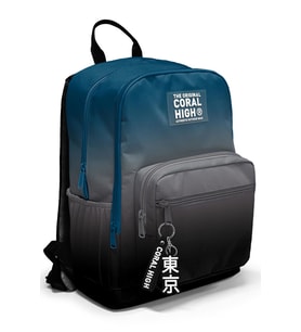 Coral High Nefti Gri Renk Geçişli Okul Sırt Çantası 23642
