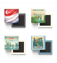 Buzdolap Magnetleri - Singapur Singapur - Singapore - 4'lü Set Magneti