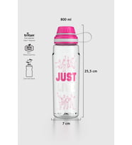 Renga Ege Just Live Desen 800 ml Tritan Matara 912069 Fuşya