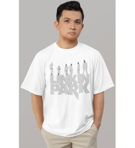Tasarım Linkin Park Rock Metal Müzik Grubu Baskılı Unisex Oversize Tişört