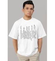 Tasarım Linkin Park Rock Metal Müzik Grubu Baskılı Unisex Oversize Tişört