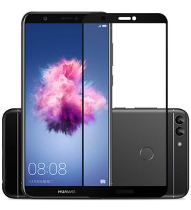 Huawei P Smart Uyumlu Zore Kenarları Kırılmaya Dayanıklı Cam Ekran Koruyucu