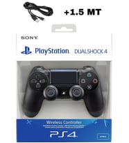 Ps4 ve Pc Dualshock 4 V2 Gamepad Siyah Yeni Nesil Kol 1.5 MT KABLO HEDİYE Yenilenmiş