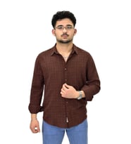 Erkek Spor Silim Fit Uzun Kol Gömlek G5005 BGL-ST04494 (Kiremit)