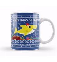 Baby Shark Christmas Knit Kupa Bardak Porselen