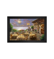 Manzara Temalı Kanvas Tablo 50 x 70 cm Siyah Çerçeve