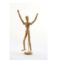 Ahşap Model Manken Ahşap Robot 20 Cm