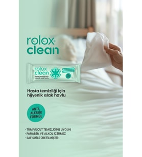 Rolox Clean - 50 Paket – Hasta Temizliği Için Hijyenik Islak Havlu