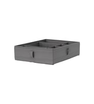 Koyu Gri Düzenleyici Kutu, Saklama ve Organizer, 44x34x11 cm