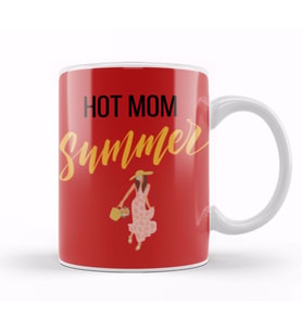 Hot Mom Summer Kupa Bardak Porselen