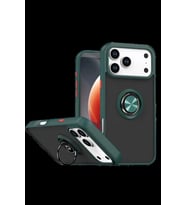 iPhone 17 Pro Max Montreal Yüzüklü Silikon Kapak - Yeşil