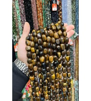 Kaplan Gözü Taşı Tımbıl Kesim 13x18mm Doğal Taş Dizi