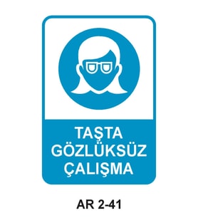 İŞ GÜVENLİĞİ UYARI LEVHASI 1 ADET PVC 21 X 29CM