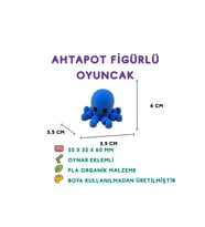 Ahtapot Figür - 3D Deniz Canlısı Oyuncak