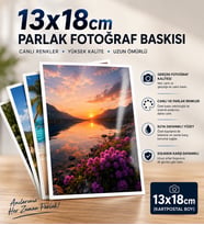 Anılarınızı En Canlı Haliyle Saklayın! 13x18 cm Fotoğraf Baskısı - 260 Gr 1. Kalite HD Baskı 12 adet
