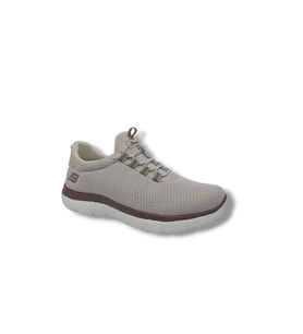 Bewild 434 Unisex Bej Çorap Model File Hafif Taban Loafer Büyük Numara Spor Ayakkabı 45 46 47 48