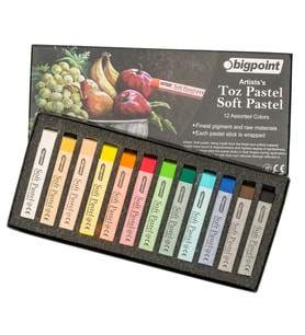 Bigpoint Artists's Toz(Soft) Pastel Boya 12 Renk