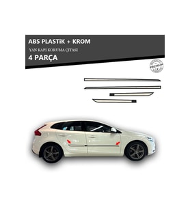 VOLVO V40 YAN KAPI KORUMA ÇITASI PLASTİK + KROM