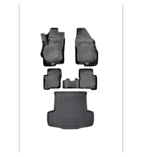 Opel Combo Seperatörlü 2023 Bagaj Havuzu + Siyah 3D Paspas