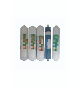 Nsf Onaylı Purefer Kapalı Kasa Su Arıtma Cihazlarına Uygun 5 Li Filtre Set %100 Coconut