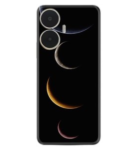 Realme C55 Kılıf Resimli Desenli Silikon Platinium Series Gezegenler 1901