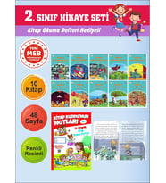 2.Sınıflar İçin Okumayı Sevdiren 10 lu Hikaye Seti 4 (Kitap Okuma Defteri Hediyeli)