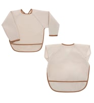 Miniboni Uzun Kol Önlük - Kısa Kol Önlük Seti - Beige
