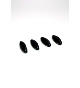 4 Adet Plastik Çengelli Eşarp Ve Şal İğnesi Siyah 4 cm (Çok Renkli)