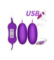 Double Vibrating Eggs Usb Girişli Kegel Egzersiz Vajina anl Orgazm Topu