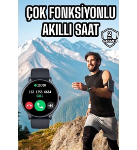 Akıllı Saat Çok Fonksiyonlu Sesli Görüşme Nfc Uyumlu Amoled Ekran