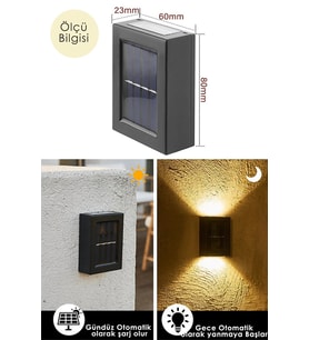 Solar Aplik Çift Taraflı Lamba