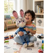 65 CM Dev Boy Judy Hopps Peluş Oyuncak Büyük Boy Yumuşacık Tavşan Peluş Sevimli
