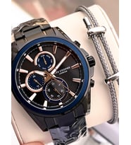 Lee Cooper Premium Nişan Ve Damatlara Özel 2 Yıl Garantili 5 Atm Erkek Kol Saati+Bileklik E08249.650