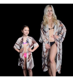 PAREDORA Cappuccio Anne Kız Kimono Pareo