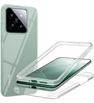 Xiaomi 14 PRO Kılıf 360 Şeffaf Ön Arka Korumalı Şeffaf Silikon