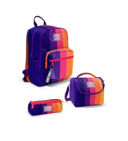 Coral High Renkli Çizgili 3'lü Okul Çanta Seti SET0123674 - Kız (Çok Renkli)