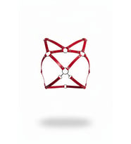 Mulvxbrf Brf02 Kırmızı Kadın Kemer Deri Çapraz Bantlı Vücut Aksesuarı - Brf109 (Mulvix)