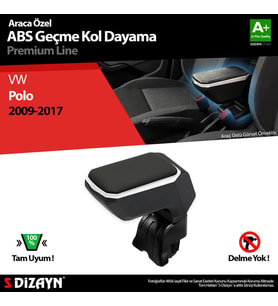 S-Dizayn VW Polo Kol Dayama Kolçak Geçmeli ABS Gri 2009-2017 (Karışık)