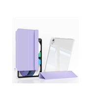 Apple iPad Air 13 2024 Uyumlu Kılıf Magnetik Ayrılabilen Airbagli Zore Sliding Tablet Kılıfı (Lavanta)
