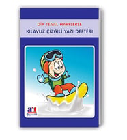 A1 Dik Temel Harflerle Kılavuz Çizgili Yazı Defteri 3 Adet