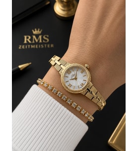 RMS Romanson Vintage Mini Kasa Özel Kordon 2 Yıl Garantili 3 Atm Kadın Kol Saati+Bileklik A2239.20
