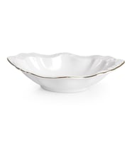 Porselen Oval Çerezlik 15.5 cm Beyaz 2 Adet  03425