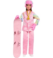 Barbie Pembe Kayak Montu, Pantolonu, Botları Ve Renk Değiştiren Snowboard Dahil 10'Dan Fazla Aksesua (Çok Renkli)