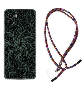 Vivo Y15S Y32 Y33S Y51 Y53S Kılıf Boyun Asklı Rasta Silikon Sarmaşıklar 1675