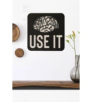 Use It Duvar Tablosu Ahşap Duvar Yazısı Duvar Süsü Dekoratif (Siyah)