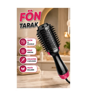Sıcak Hava Fön Tarağı – Isı Ayarlı 220 V Saç Şekillendirici
