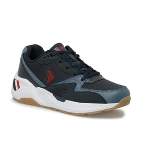 U.s. Polo Assn. Husky 4Fx Erkek Lacivert-Kırmızı-Mavi Sneaker Ayakkabı