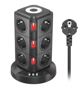 Çeşithane Kablosuz Şarjlı Power Tower Çoklu Priz 12 Girişli USB-C USB-A Şarj İstasyonu