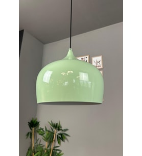 Mint Yeşili Metal Tekli Avize, Salon, Mutfak, Cafe, Ofis Aydınlatması